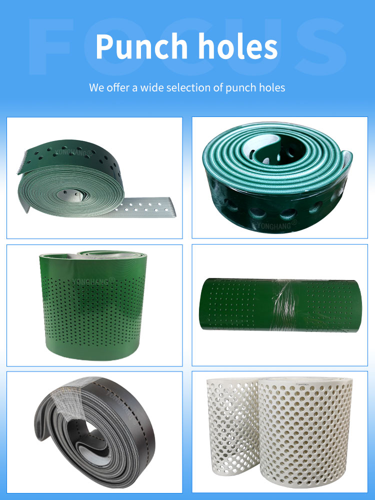 Dark green/white/red/black/PVC/pu conveyor belt and processing skirt baffle block 14