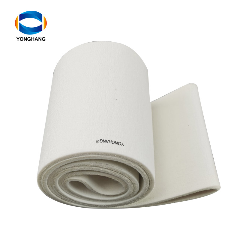 Heat resistant white double-sided wool  felt conveyor belt for CNC cutting machine manufacturer 7