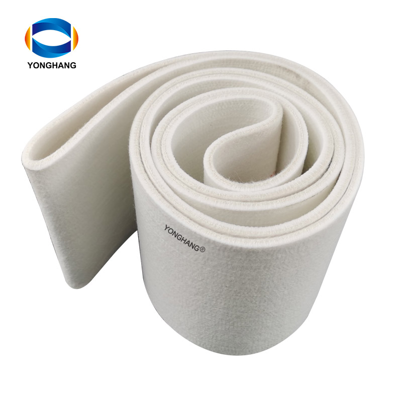 Heat resistant white double-sided wool  felt conveyor belt for CNC cutting machine manufacturer 9