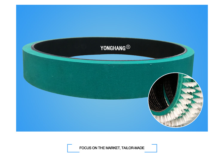 Escovas longas trançadas, proteção, desenrolar, correia da máquina, correia da máquina de escovação de arame 12