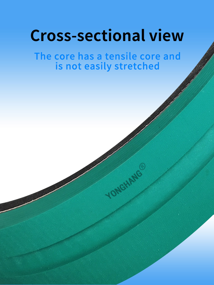 औद्योगिक केबल एक्सट्रूडर रबर सतह यू ग्रूविंग पुलर बेल्ट 12