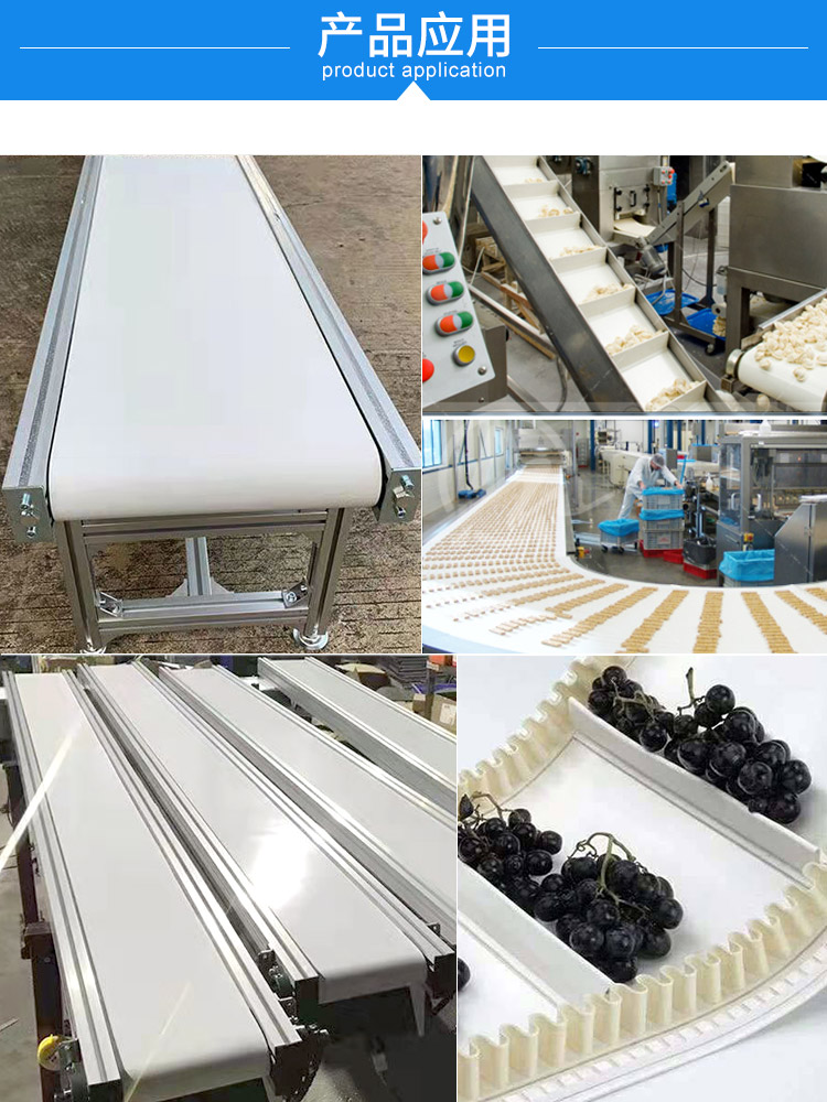 ReoClean blue PU Conveyor Belt For Fruit Vegetable Meat Seafood 15