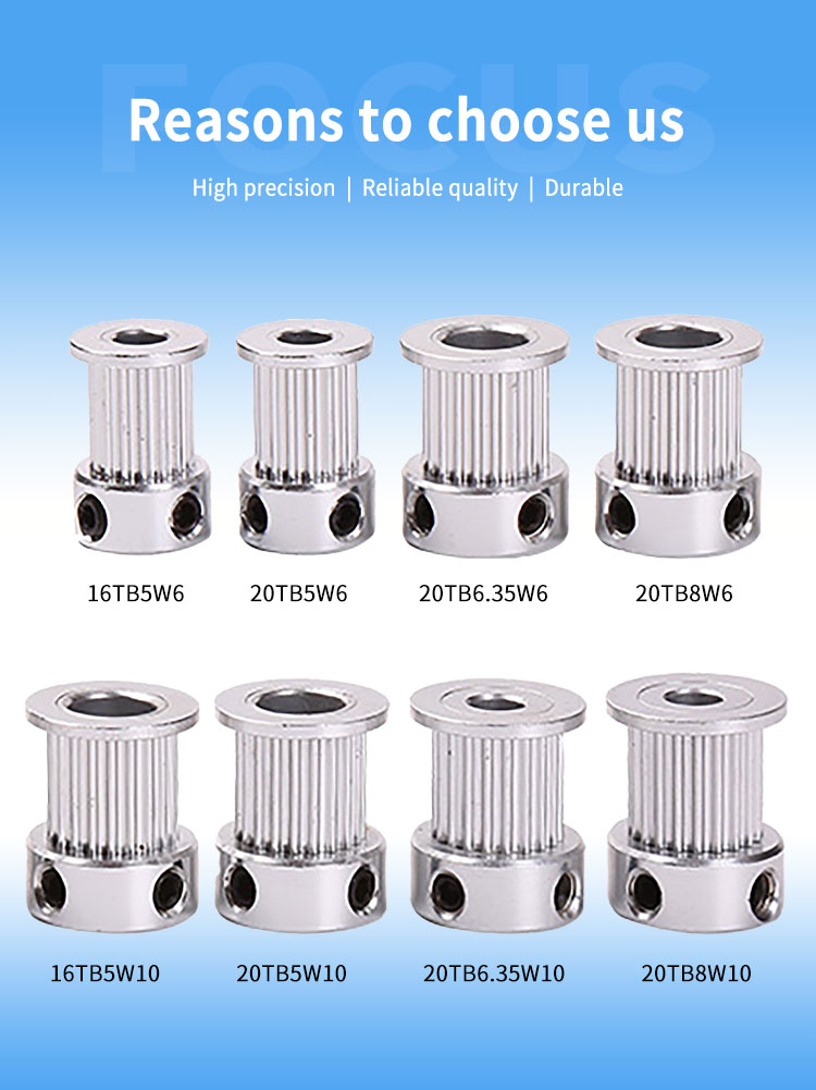 GT2/2GT idler pulley for 3d printer gt2 timing pulley 6mm 8mm 8