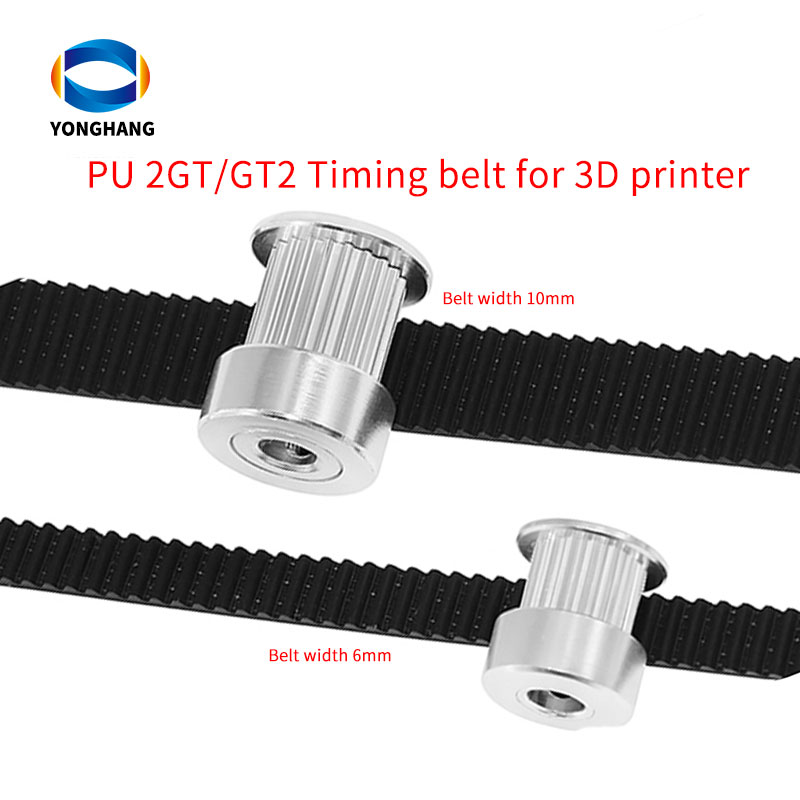 Gt2/2GT Timing Belt with steel core 3D Printers Parts 6mm/10mm width 7