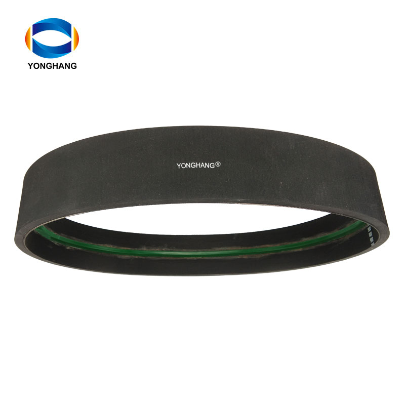 rubber flat belt with guide rail