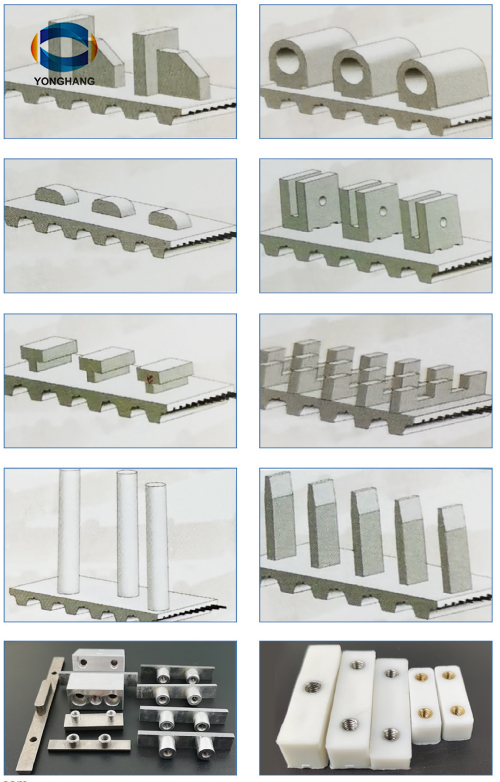 Customized PU timing belt with Cleats manufacturers From China | Yonghang 4