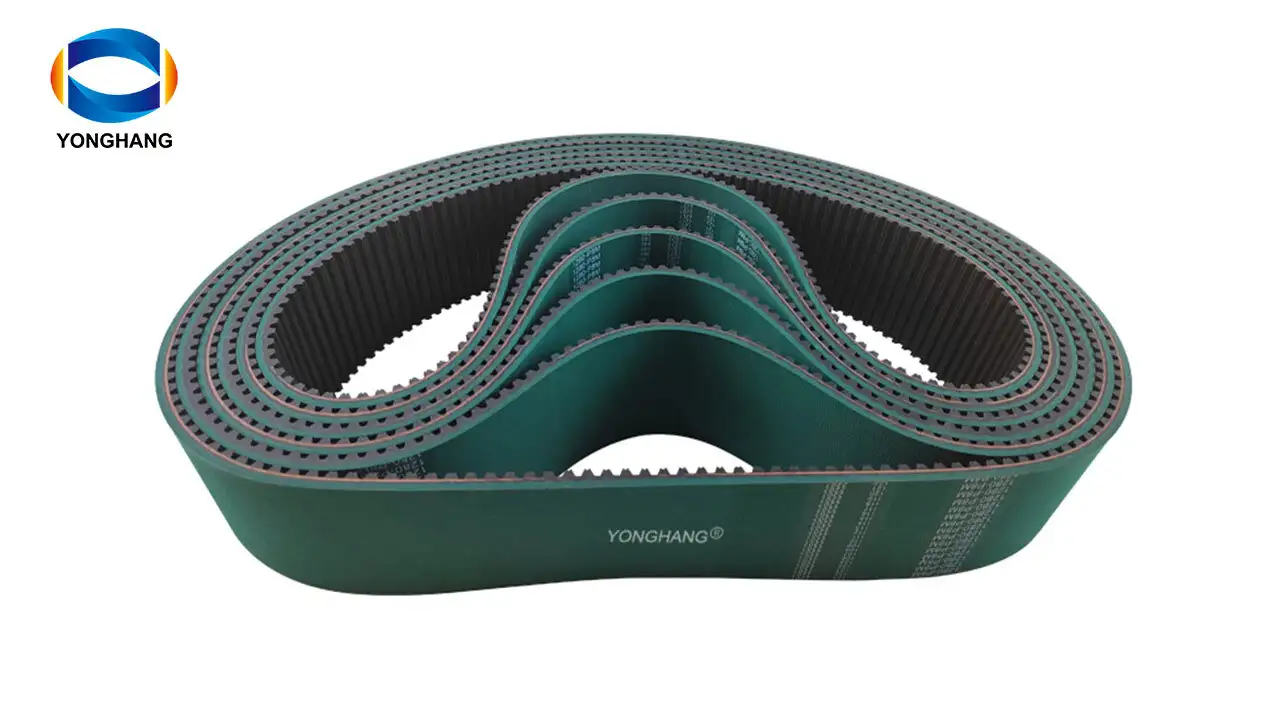 RPP8M green seamless vulcanized rubber coating packing machine pull down synchronous toothed belts 1