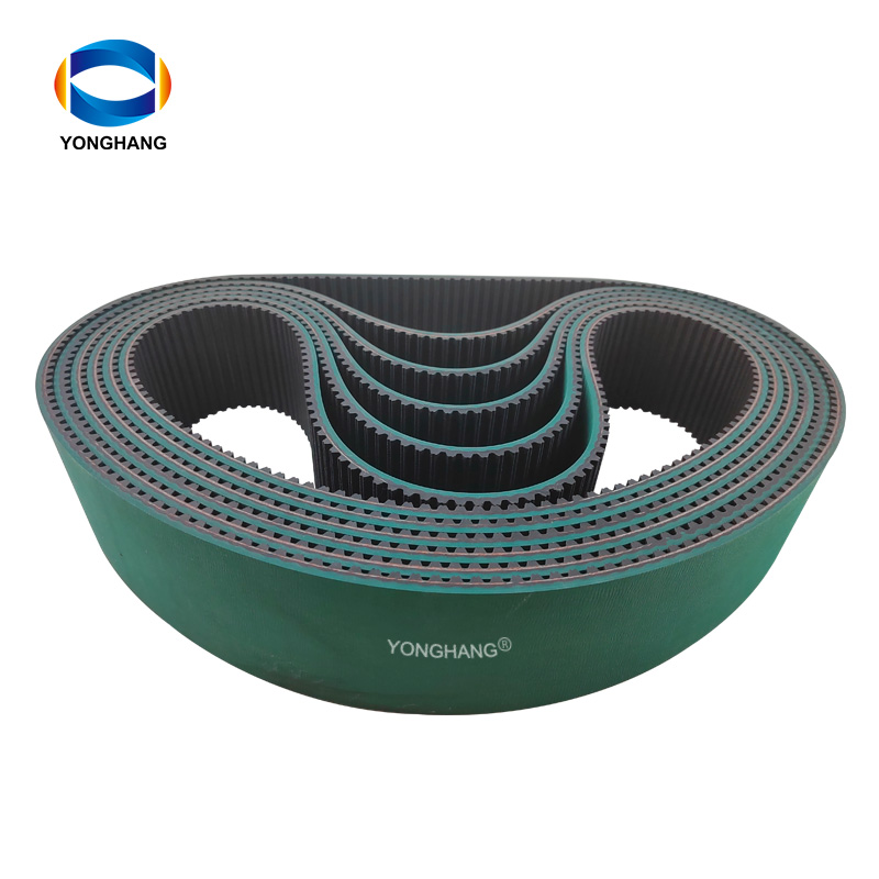 RPP8M green seamless vulcanized rubber coating packing machine pull down synchronous toothed belts 7