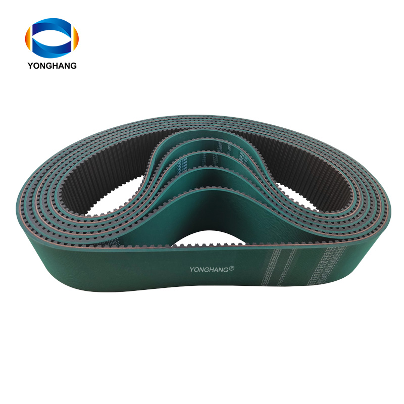 RPP8M green seamless vulcanized rubber coating packing machine pull down synchronous toothed belts 8