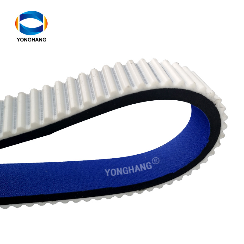 Industrial  Labeling Machine Blue fabric Sponge Coated PU Timing Belts 12