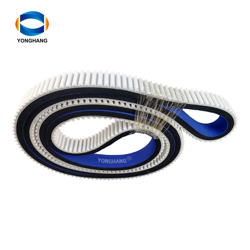 Industrial  Labeling Machine Blue fabric Sponge Coated PU Timing Belts 9
