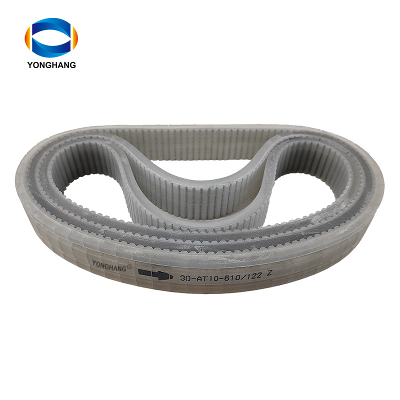 yonghangbelt truly endless seamless polyurethane  AT10 tooth timing belts with transparent pu coated 9