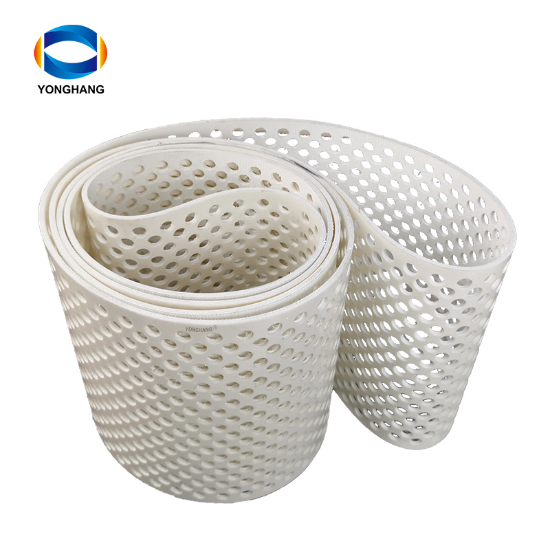 थोक में उच्च गुणवत्ता वाले पीवीसी छिद्रित पोर्टेबल अंडा संग्रहण कन्वेयर बेल्ट की अनुकूलित आपूर्ति। 9