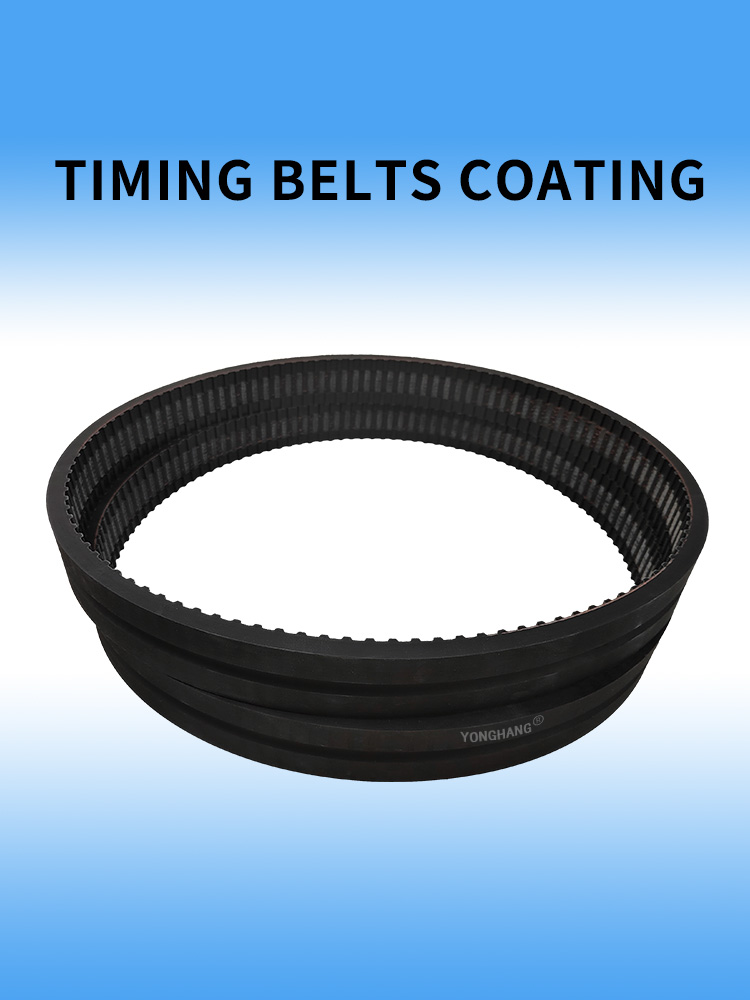 Correias de sincronização de transmissão com dentes revestidos de borracha para retificação de coluna de cabo 8