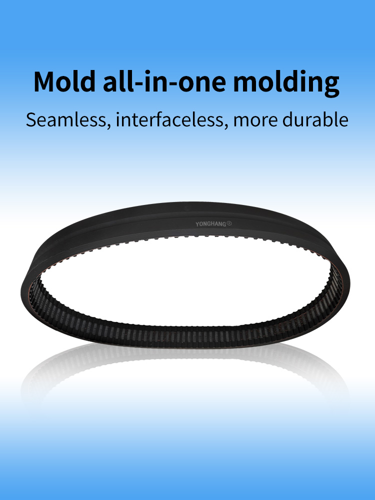 Correias de sincronização de transmissão com dentes revestidos de borracha para retificação de coluna de cabo 9