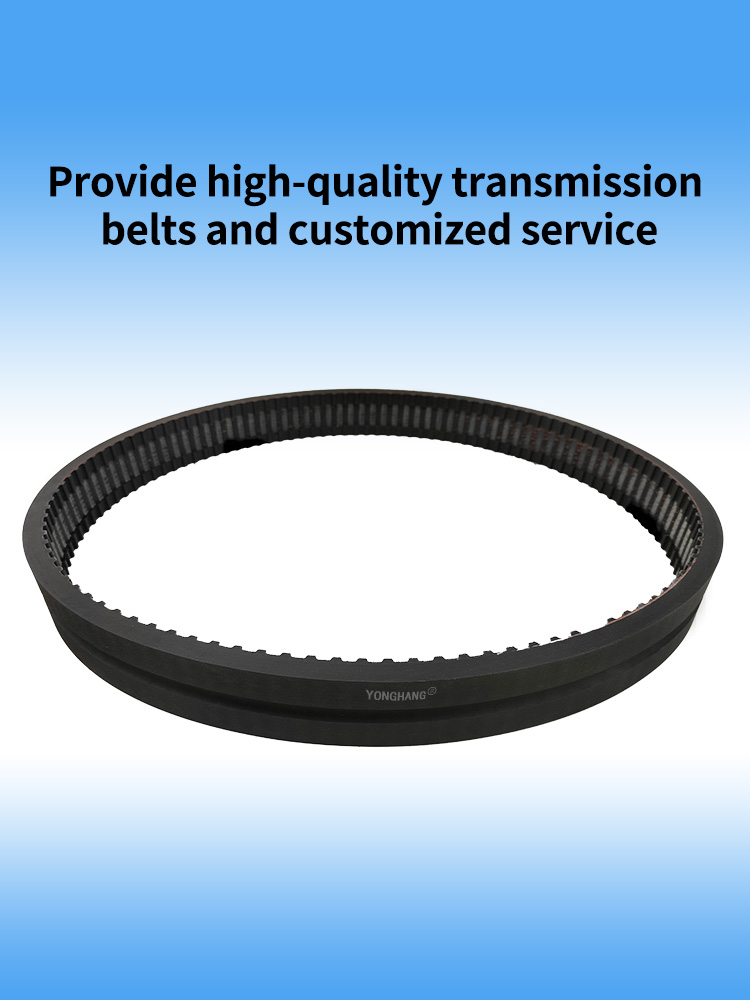 Correias de sincronização de transmissão com dentes revestidos de borracha para retificação de coluna de cabo 14