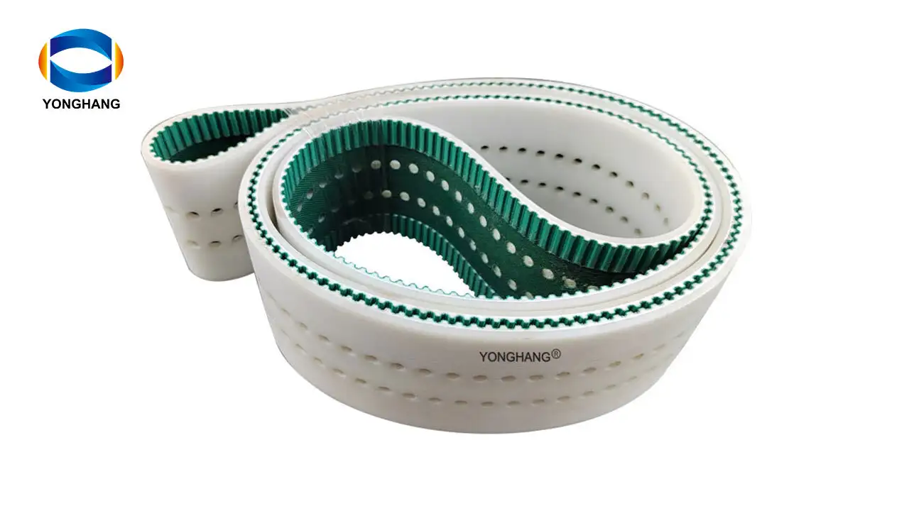 industrial PU hole punch power transmission polyurethane coated PAZ NFT synchronous belts 1