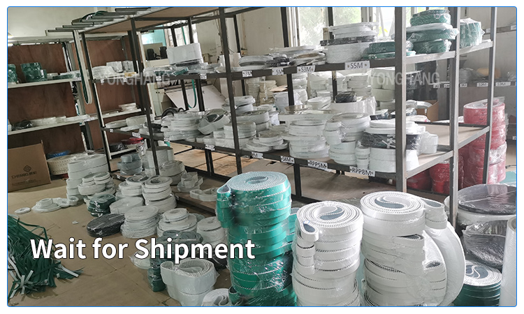 industrial PU hole punch power transmission polyurethane coated PAZ NFT synchronous belts 15