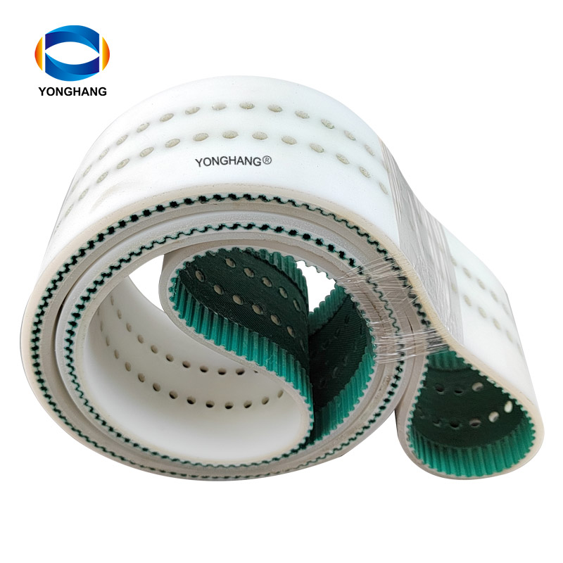 industrial PU hole punch power transmission polyurethane coated PAZ NFT synchronous belts 9