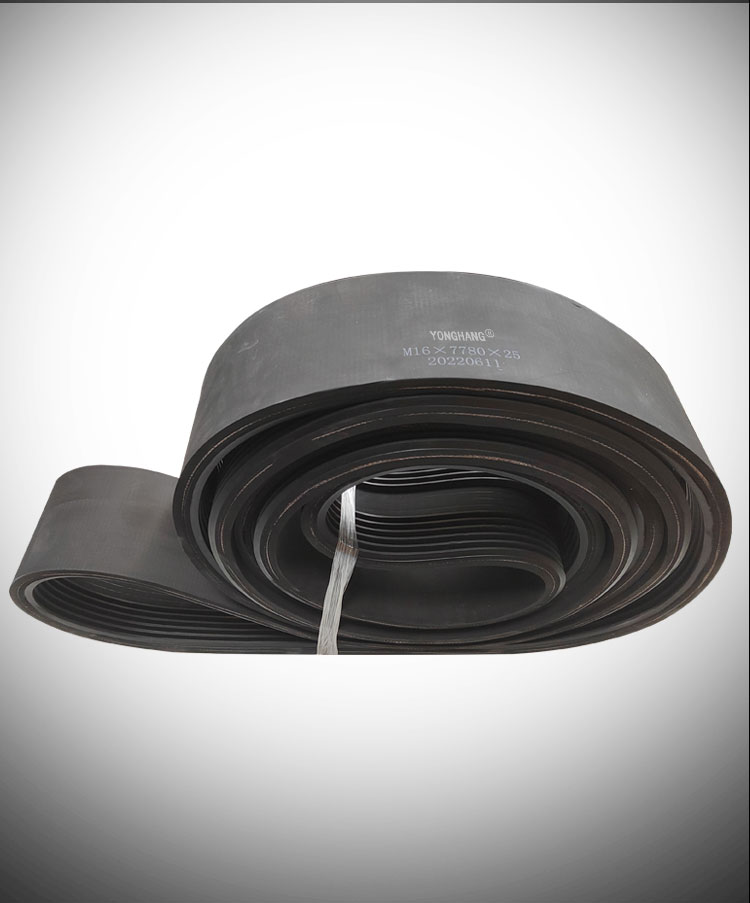 wear-resisting grooving rubber caterpillar belts 19