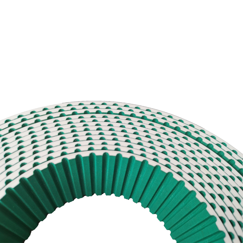 Correas de distribución de PU de tejido verde HTD STD 3M 5M 8M 14M T5 T10 XL LH XH XXH PAZ/NFT 11