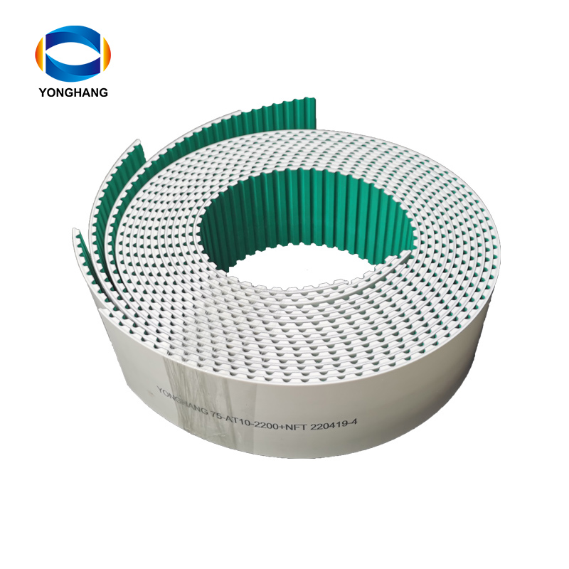 Correas de distribución de PU de tejido verde HTD STD 3M 5M 8M 14M T5 T10 XL LH XH XXH PAZ/NFT 10