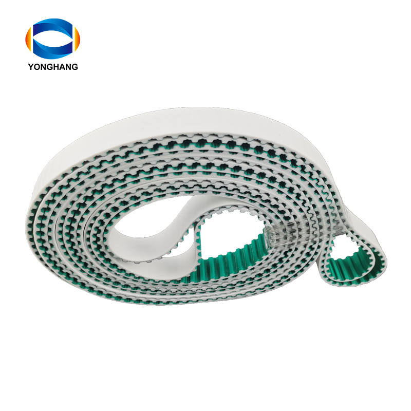 Correas de distribución de PU de tejido verde HTD STD 3M 5M 8M 14M T5 T10 XL LH XH XXH PAZ/NFT 8