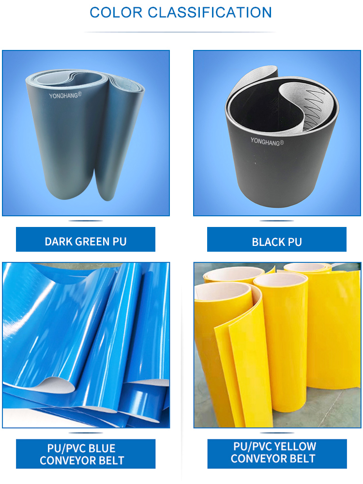 Oil Resistant pu food grade conveyor belt 8