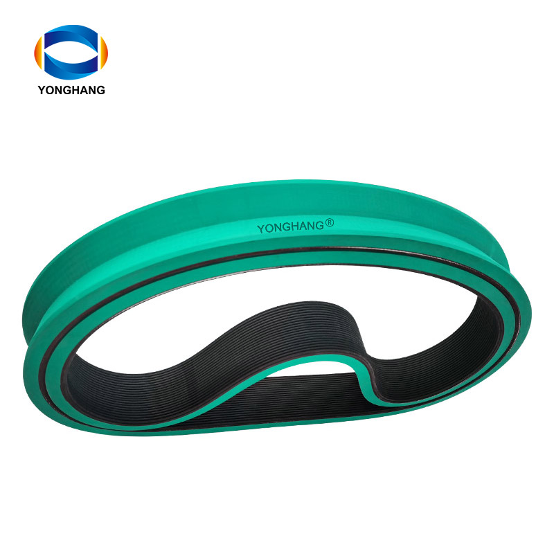 Yonghangbelt Rubber poly v belt surface coating grooving haul off belt for extruder machine 9