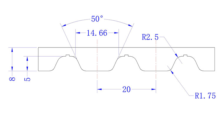 AT3 AT5 AT10 AT15 AT20  Profile PU timing belts wholesaler From China | Yonghang 15