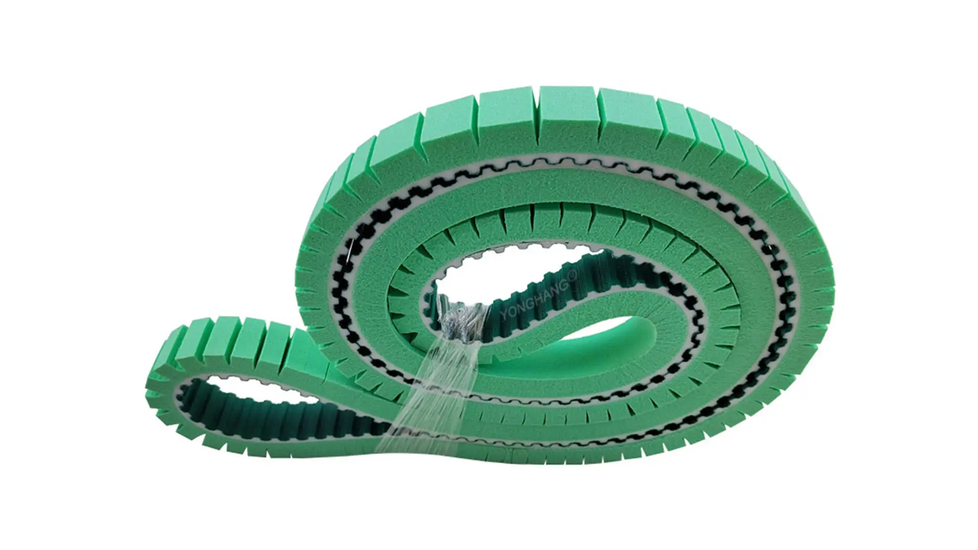 Foam green sponge coating label pressure belt polyurethane timing drive conveyor Belt 1