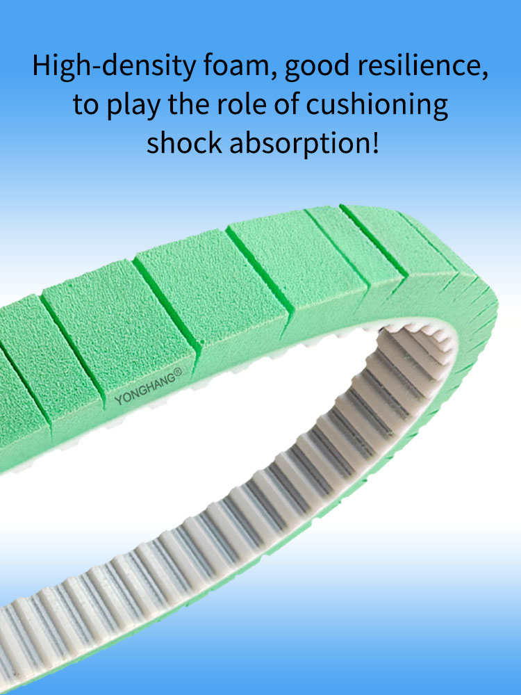 Foam green sponge coating label pressure belt polyurethane timing drive conveyor Belt 13