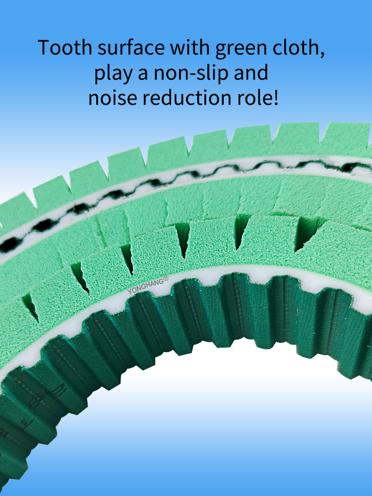 Foam green sponge coating label pressure belt polyurethane timing drive conveyor Belt 12