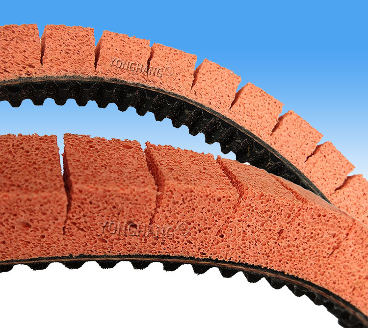 Foam green sponge coating label pressure belt polyurethane timing drive conveyor Belt 10