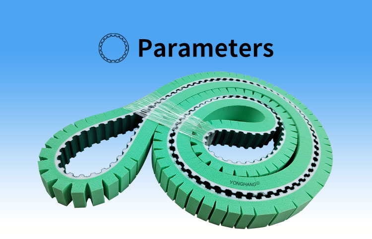 Foam green sponge coating label pressure belt polyurethane timing drive conveyor Belt 9