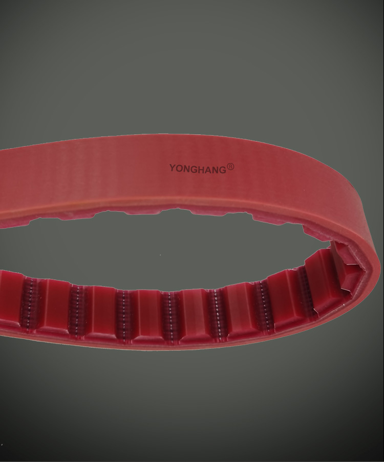 Industrial AT Profile drive seamless red Polyurethane (pu) Synchroflex timing belts 12