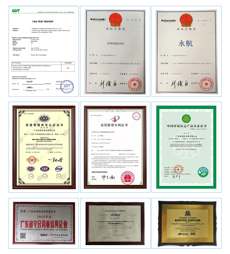 Industrial AT Profile drive seamless red Polyurethane (pu) Synchroflex timing belts 21