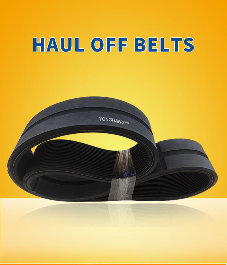 industrial extrusion cable caterpillar haul off rubber belt power traction drive puller belts with surface grooving 7