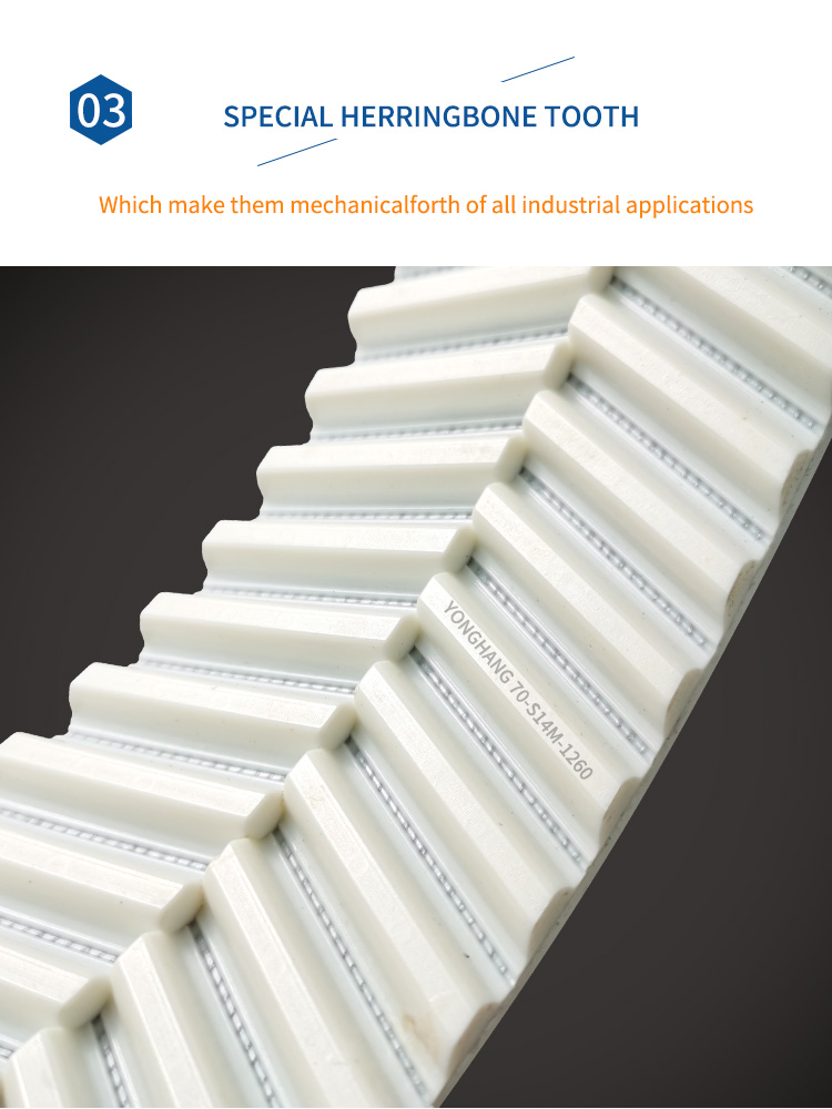 Wholesale Herringbone PU Timing belt for machine tool with good price 12