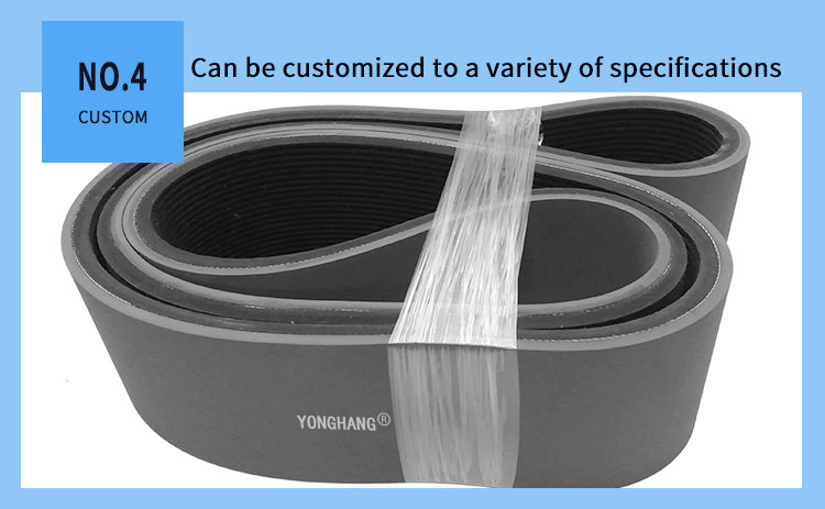 YONGHANG Grey Rubber haul off cable pulling belts 6