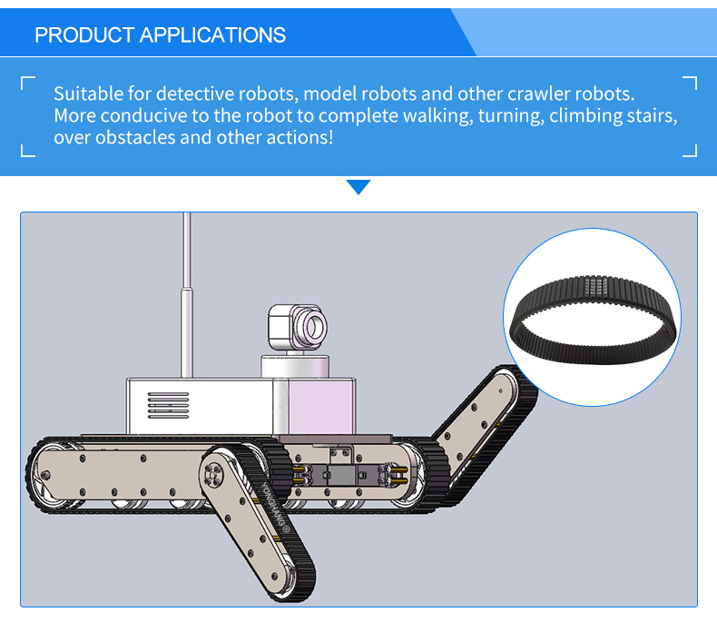 Yonghangbelt Custom Rubber Timing Power Track Belt for Robot 9