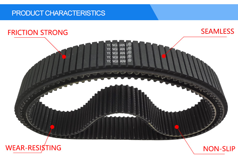 Yonghangbelt Custom Rubber Timing Power Track Belt for Robot 4