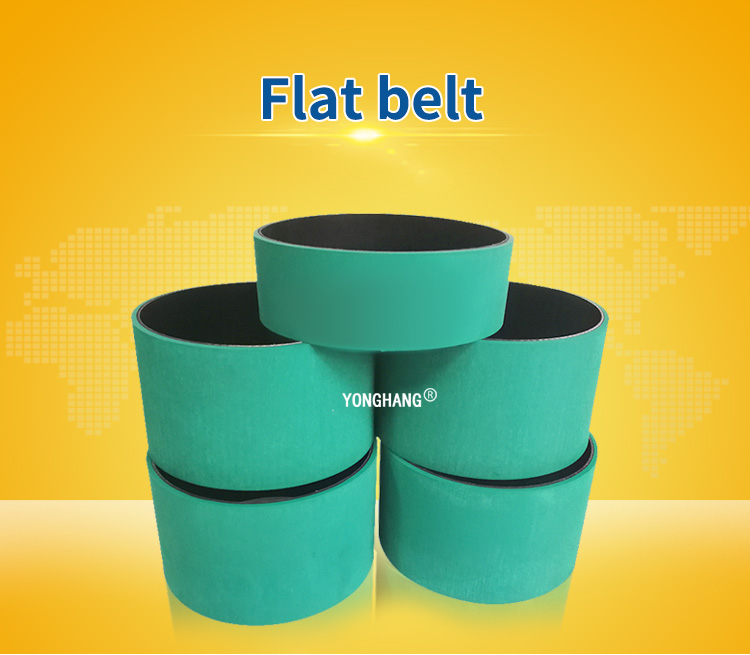 Yonghangbelt custom page paging machine linatex green rubber flat drive belts 2