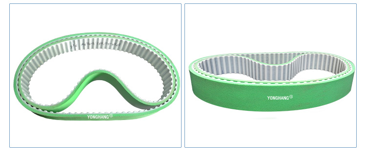Polyurethane timing belt with sponge coating 9