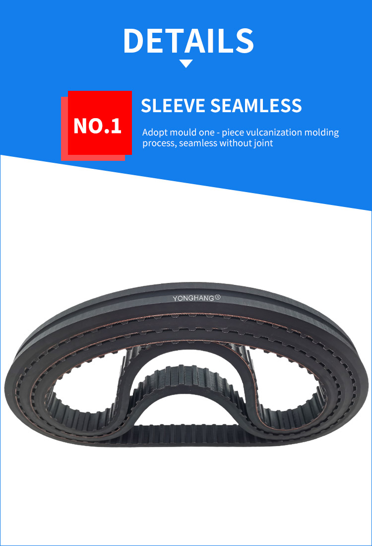 rubber synchronous drive belt with coated for pipe bending machine 7