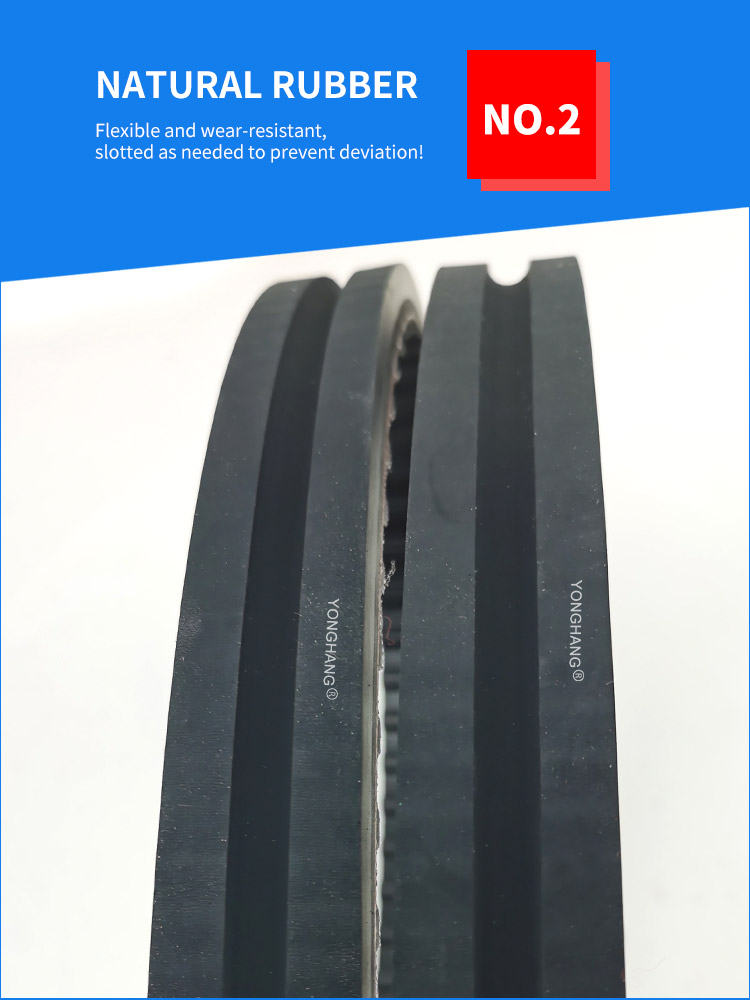 rubber synchronous drive belt with coated for pipe bending machine 8
