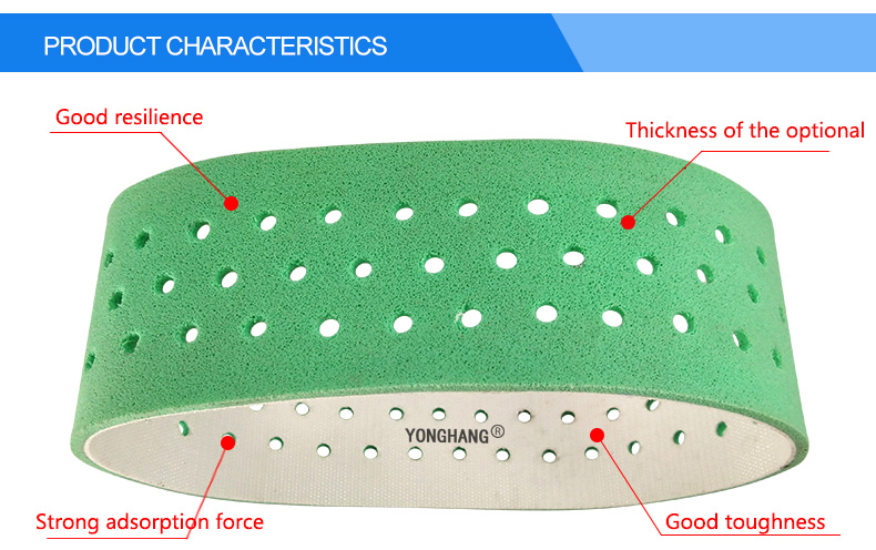 Green Coated Foam Labeling Machine Belts 3