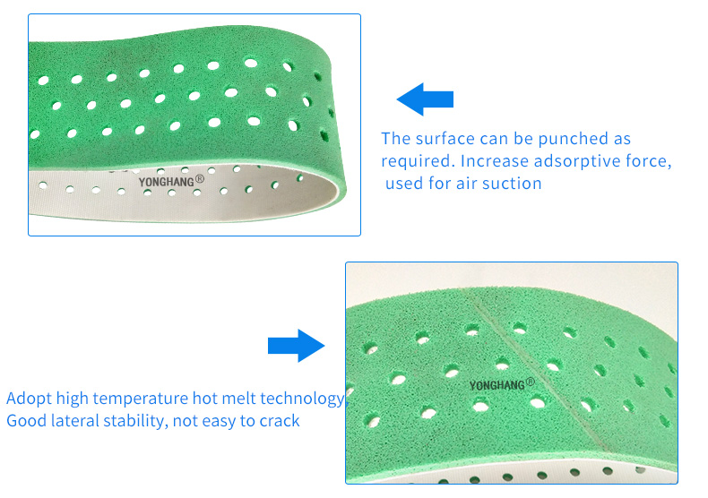 Green Coated Foam Labeling Machine Belts 5