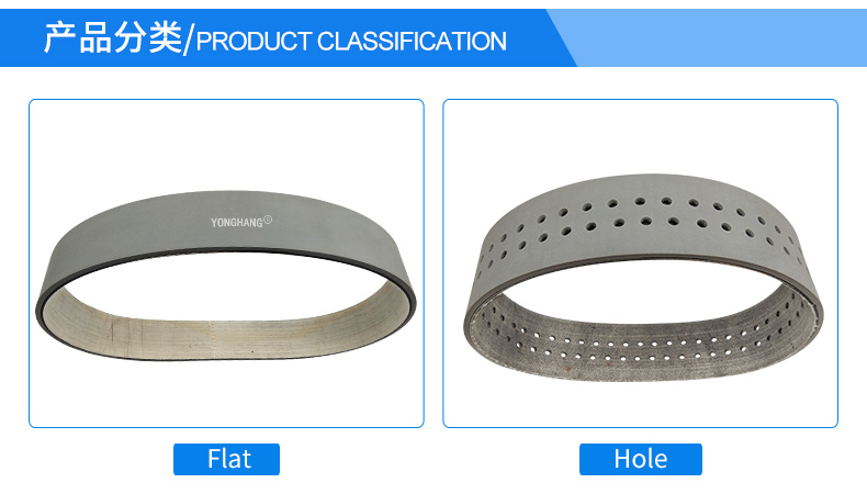 Grey Rubber Coatings Feeder Flat Belt for Laminating Machine 3