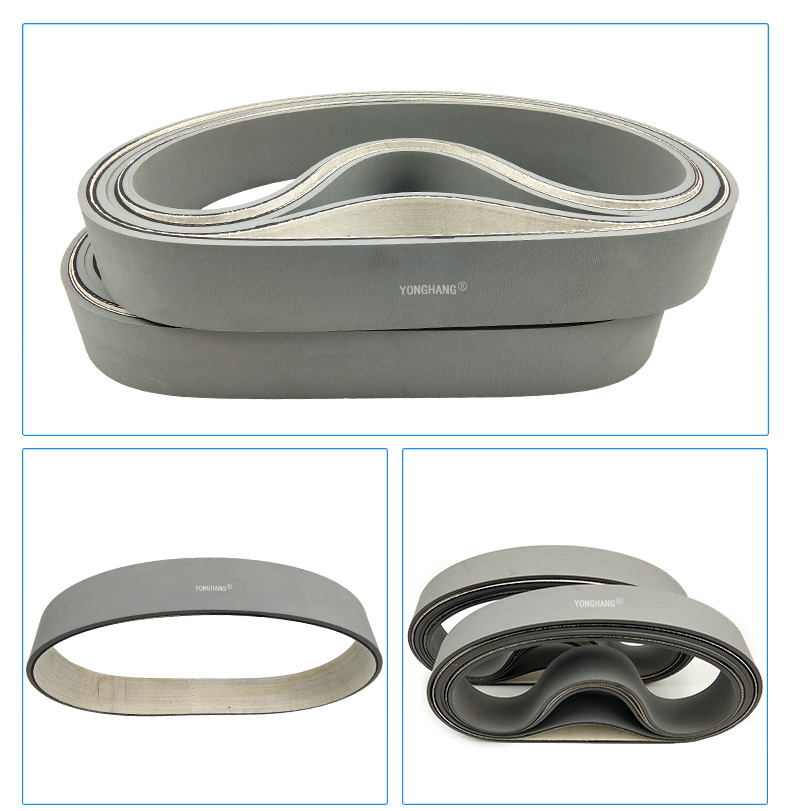 Grey Rubber Coatings Feeder Flat Belt for Laminating Machine 6